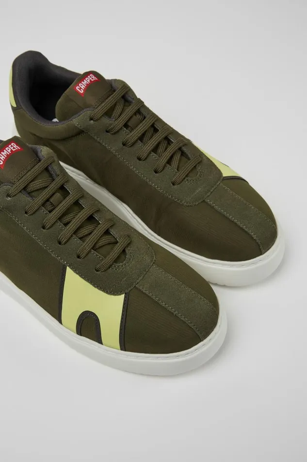 Men Camper Sneakers Runner K21 Green And Yellow Sneakers