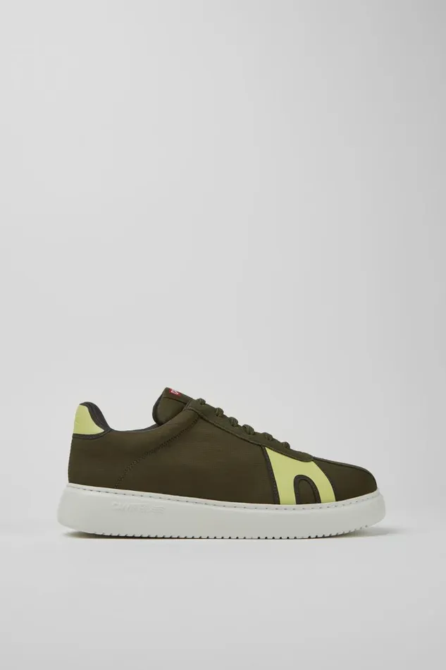 Men Camper Sneakers Runner K21 Green And Yellow Sneakers