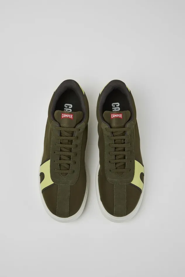 Men Camper Sneakers Runner K21 Green And Yellow Sneakers