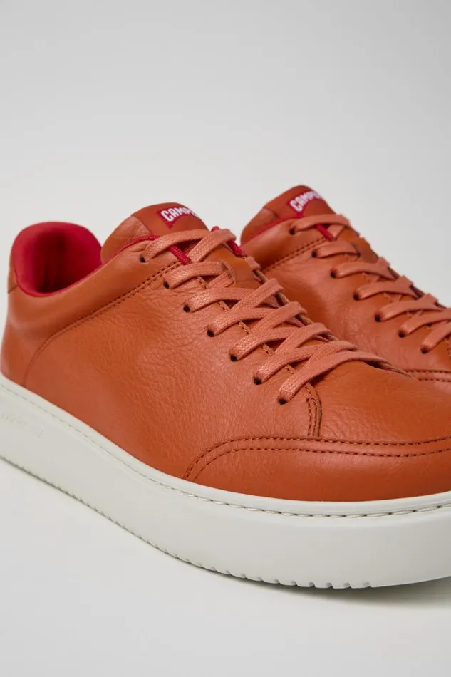 Men Camper Sneakers Runner K21 Orange Leather Sneakers