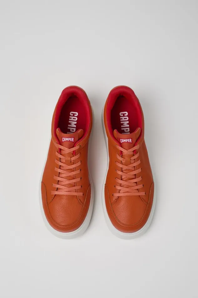 Men Camper Sneakers Runner K21 Orange Leather Sneakers