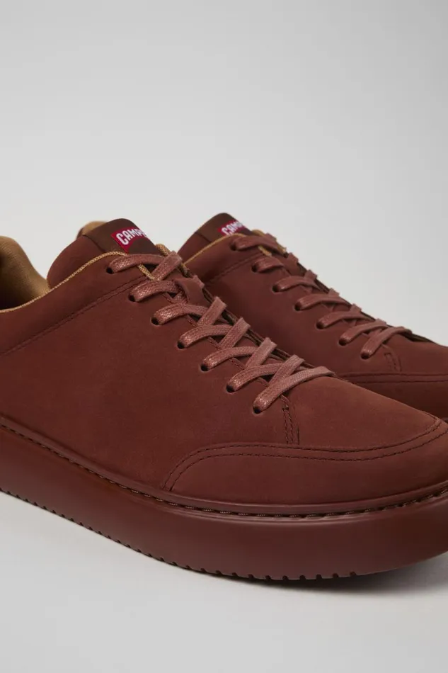 Men Camper Sneakers Runner K21 Red Nubuck Sneakers