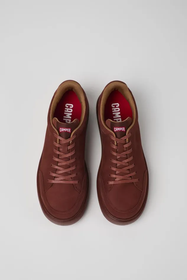 Men Camper Sneakers Runner K21 Red Nubuck Sneakers