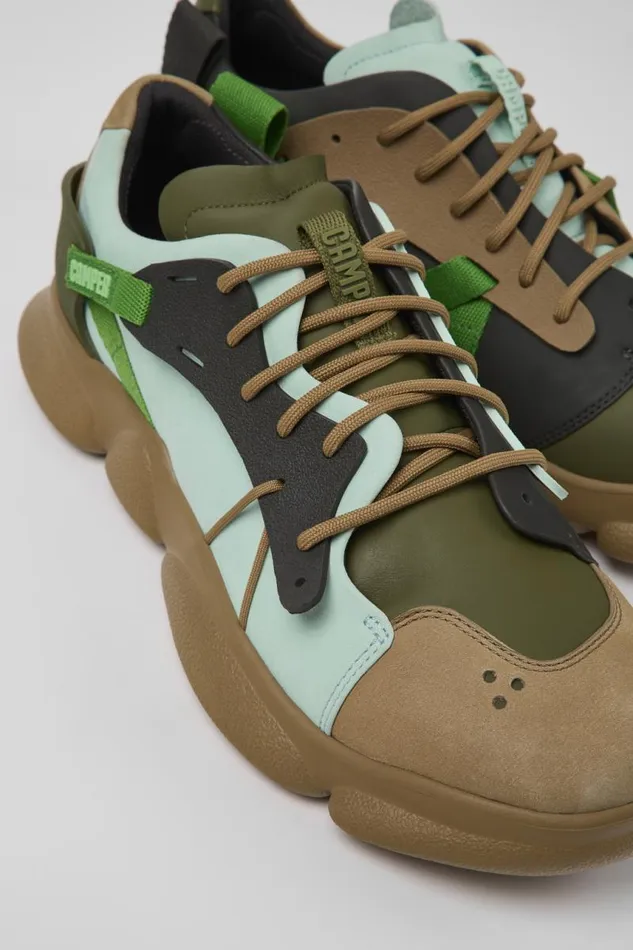 Men Camper Sneakers Twins Multicolored LeatherTextile Sneaker