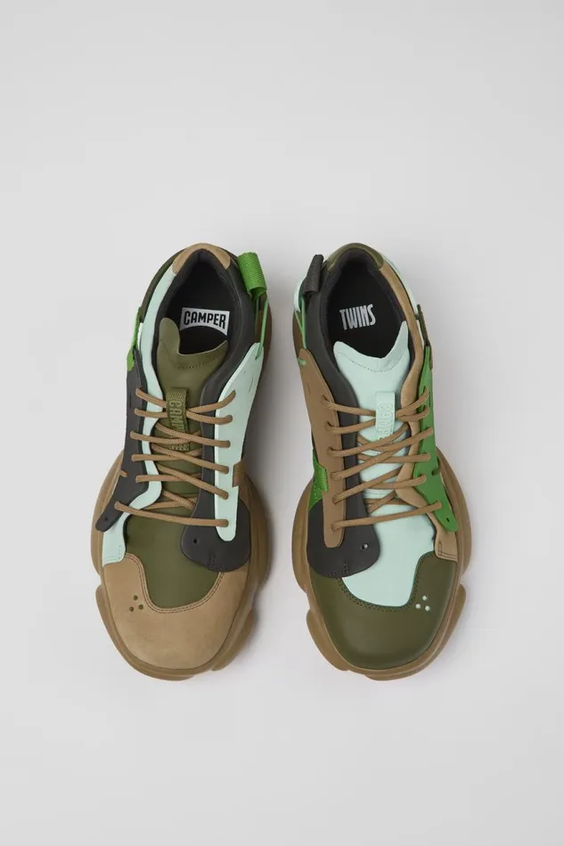 Men Camper Sneakers Twins Multicolored LeatherTextile Sneaker Men Camper Sneakers Twins Multicolored LeatherTextile Sneaker