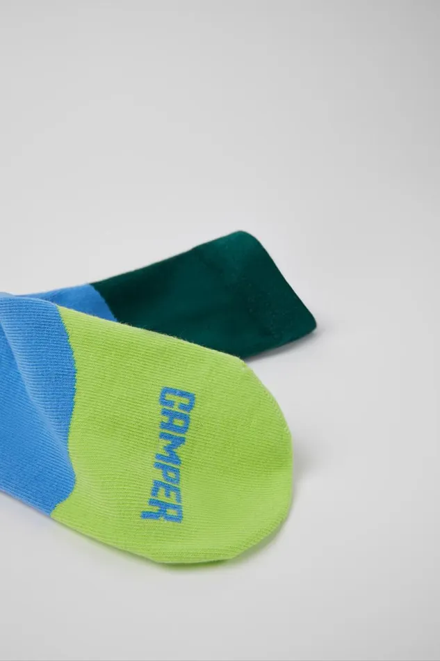 Men Camper Socks Odd Socks Pack Two Pair Pack Of Long Multicolored Socks