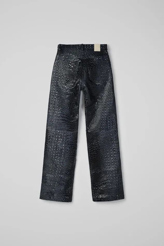 Men Camper TrousersandShorts Leather Pants Dark Gray Leather Trousers Men Camper TrousersandShorts Leather Pants Dark Gray Leather Trousers