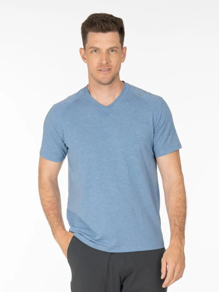 Men Carrollton Fitness VNeck TShirt Tasc Performance Short Sleeve TShirts