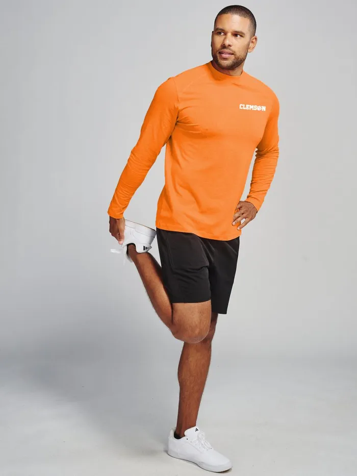Men Carrollton Long Sleeve Fitness TShirt 8211 Clemson Tasc Performance Long Sleeve TShirts