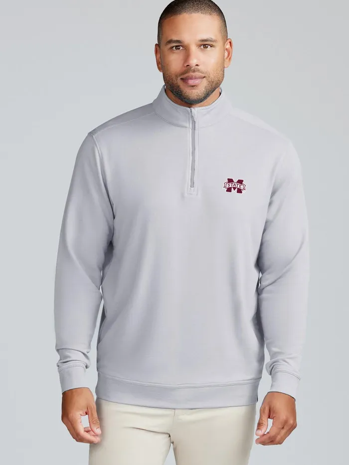 Men Cloud French Terry Quarter Zip 8211 Mississippi State Tasc Performance Quarter Zips