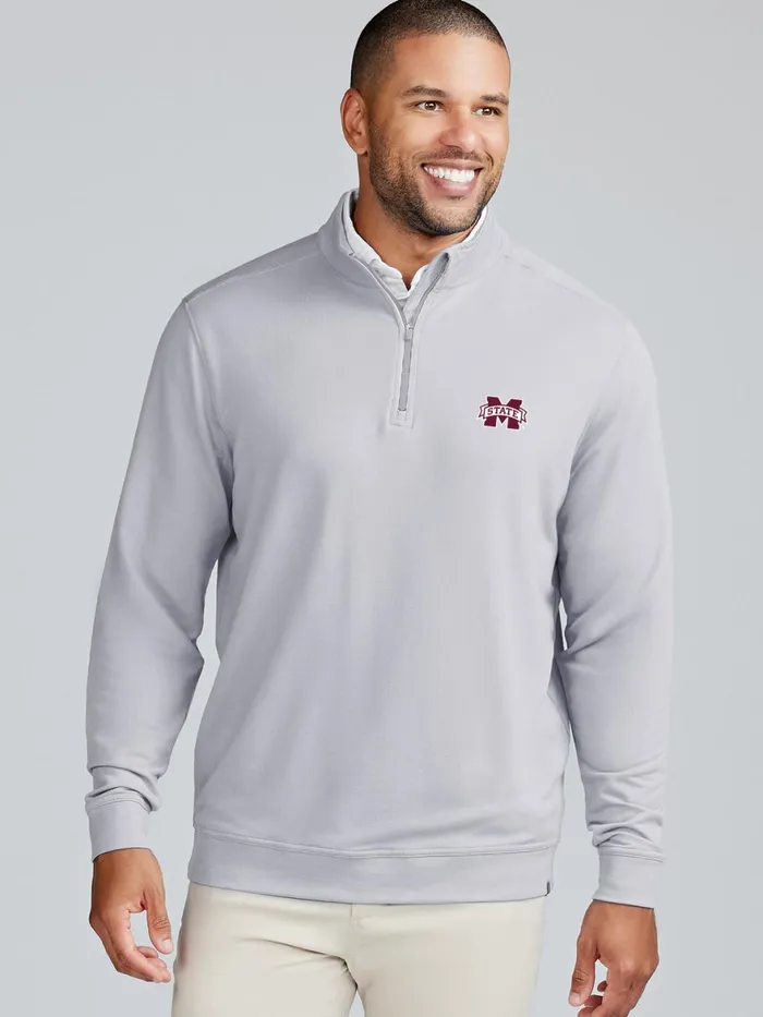 Men Cloud French Terry Quarter Zip 8211 Mississippi State Tasc Performance Quarter Zips