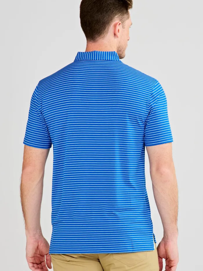 Men Cloud Polo 8211 Brookline Stripe Tasc Performance Polo Shirts