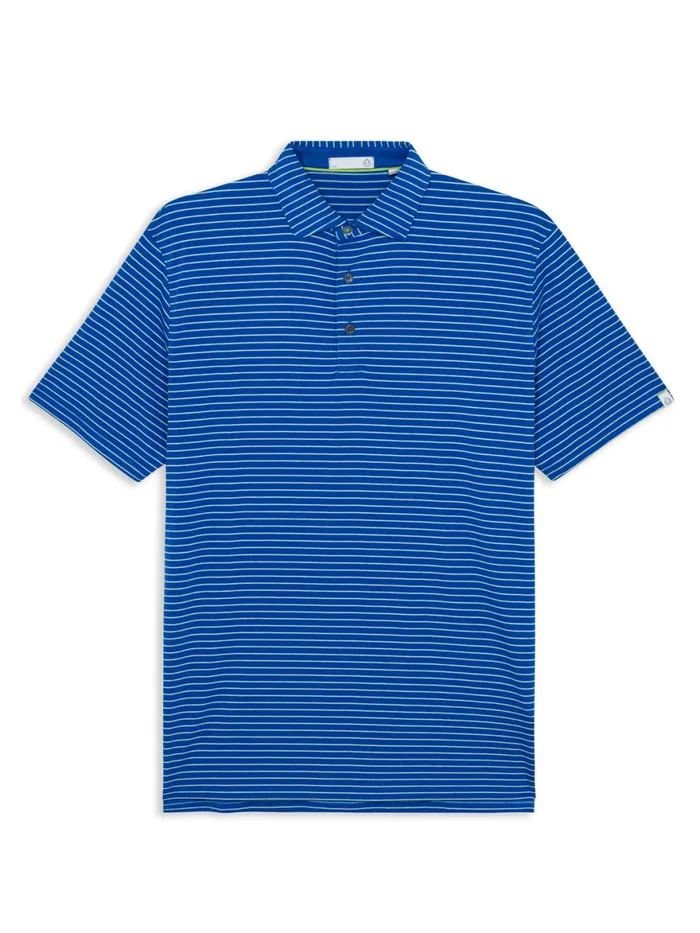 Men Cloud Polo 8211 Brookline Stripe Tasc Performance Polo Shirts