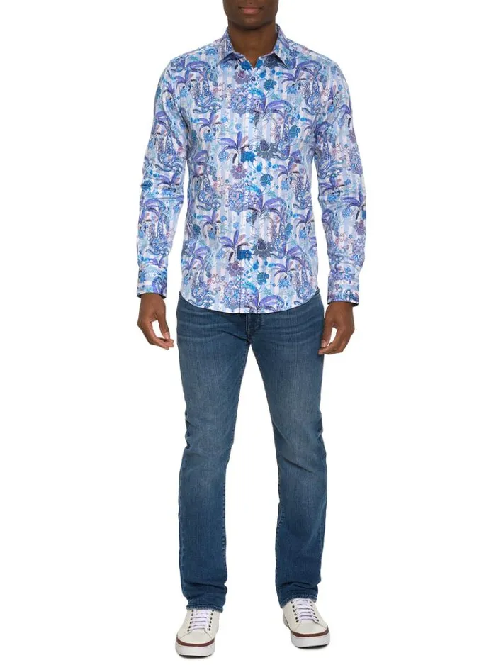 Men COLCORSA LONG SLEEVE BUTTON DOWN SHIRT Multi Robert Graham Button Down Shirts