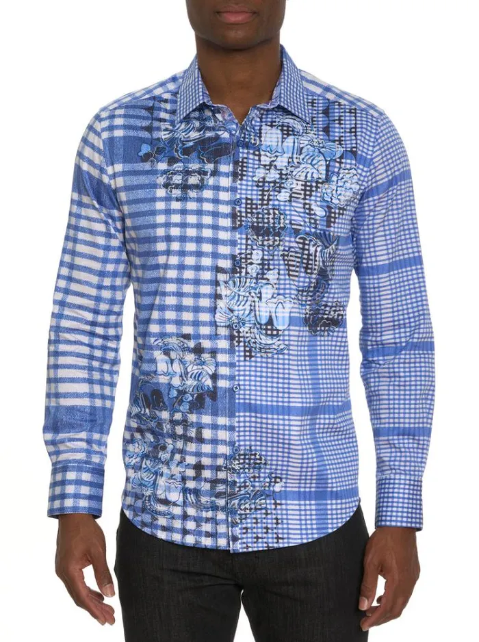 Men CRAFT PROJECT LONG SLEEVE BUTTON DOWN SHIRT Multi Robert Graham Button Down Shirts
