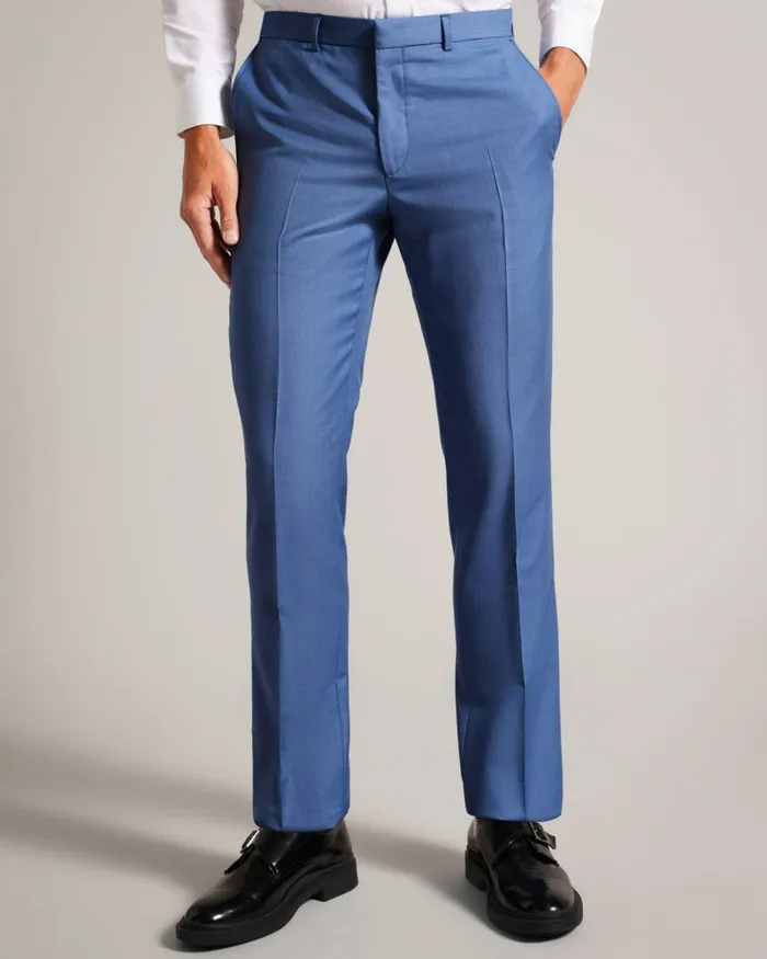 Men DORSETS 8211 Wool Suit Trousers Blue Ted Baker Suits Men DORSETS 8211 Wool Suit Trousers Blue Ted Baker Suits