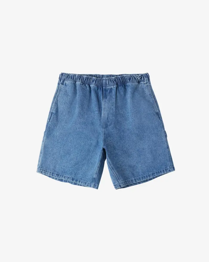 Men EASY DENIM CARPENTER SHORT Silver Grey OBEY Clothing Denim