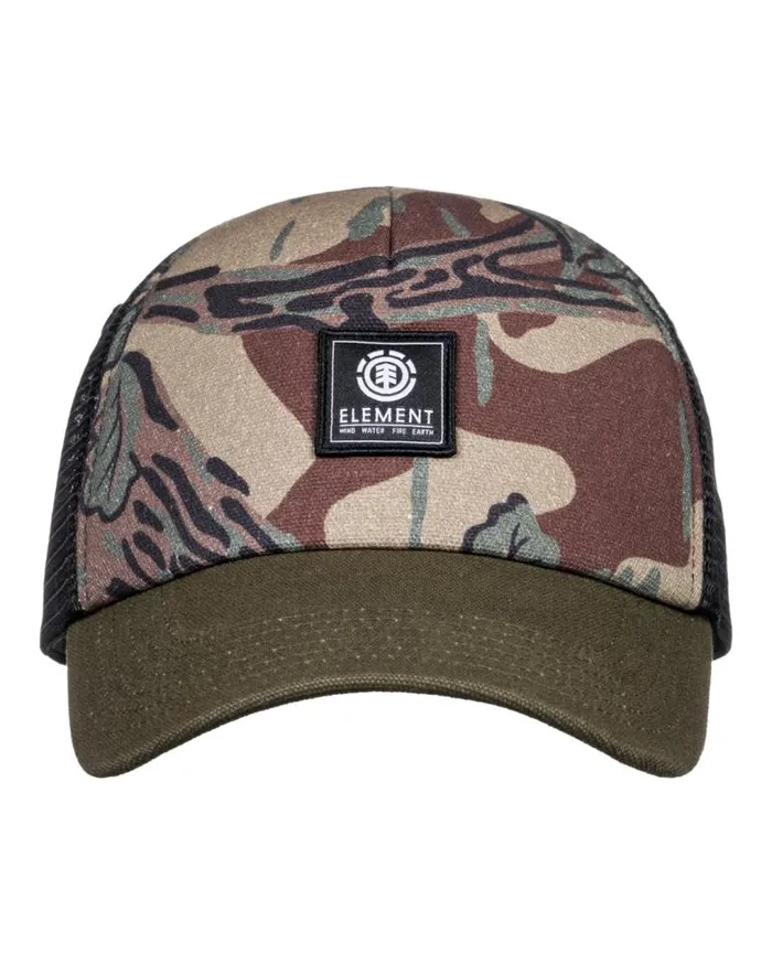 Men Element Hats and Beanies Icon Mesh Trucker Hat Forest Camo