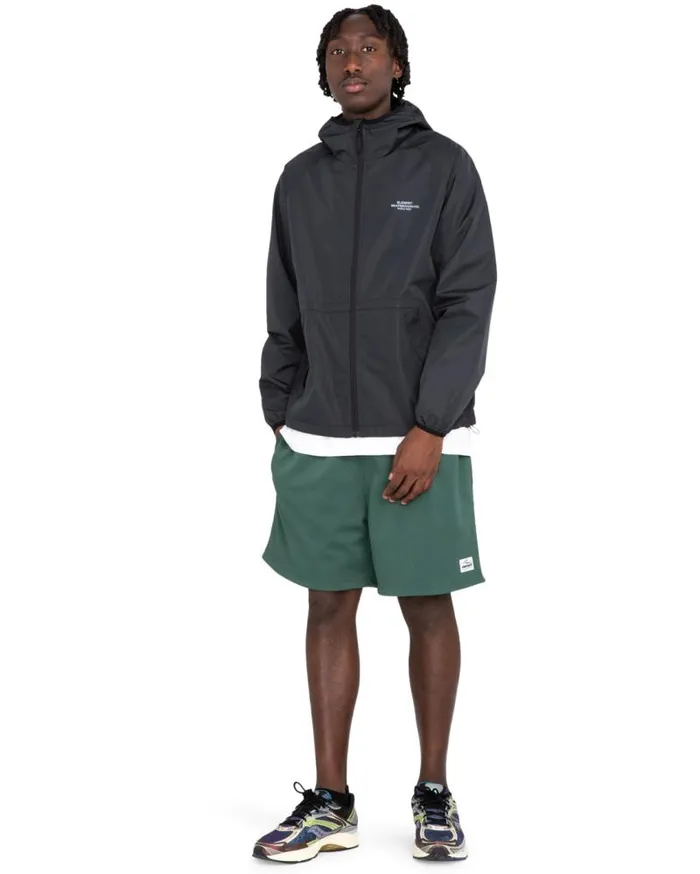 Men Element Hoodies and Jackets Alder 20 Travel Windbreaker Flint Black
