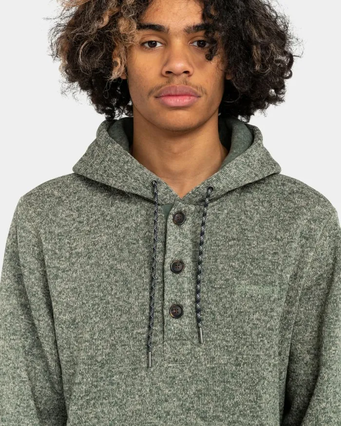 Men Element Hoodies and Jackets Highland Henley Sweater Charcoal Heather
