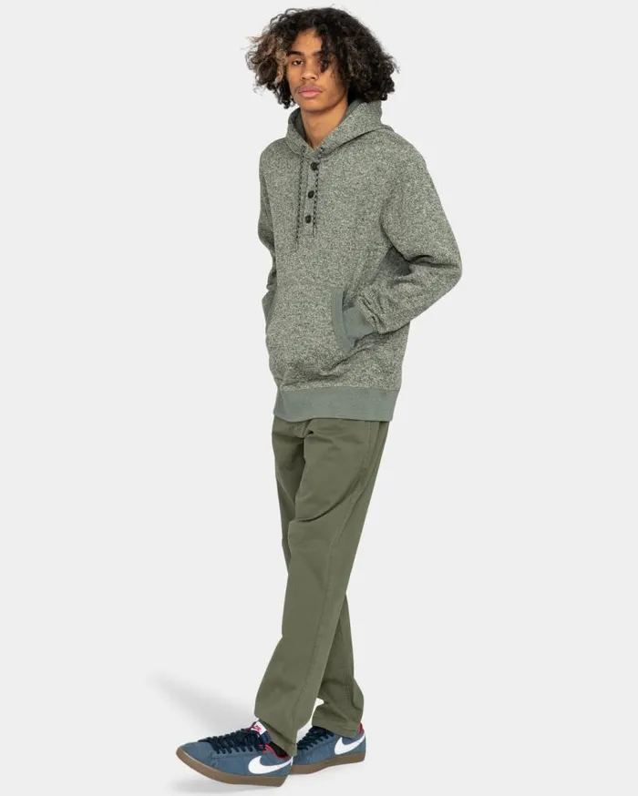 Men Element Hoodies and Jackets Highland Henley Sweater Charcoal Heather
