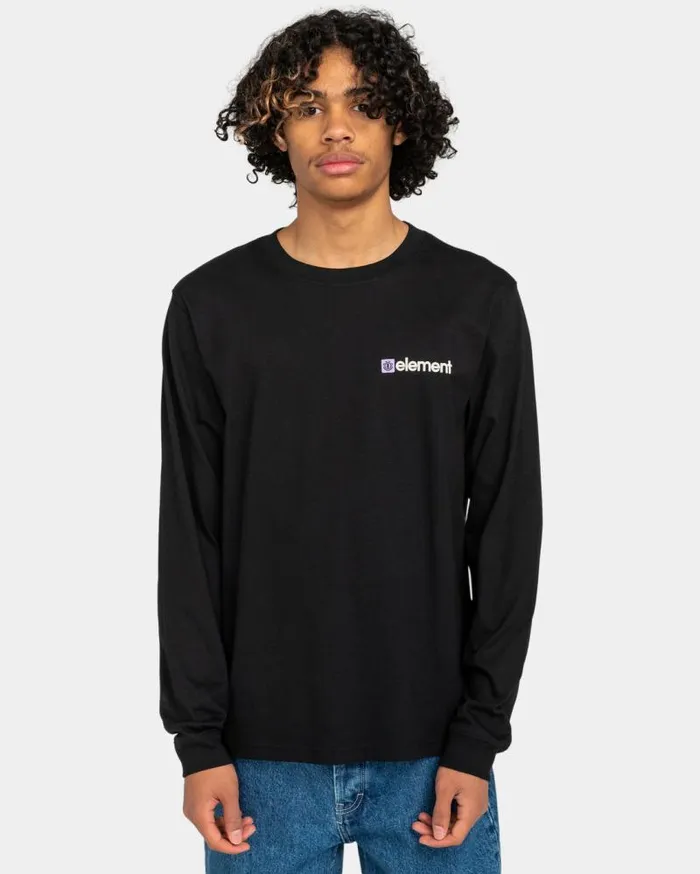 Men Element TShirts Joint 20 Long Sleeve TShirt Flint Black