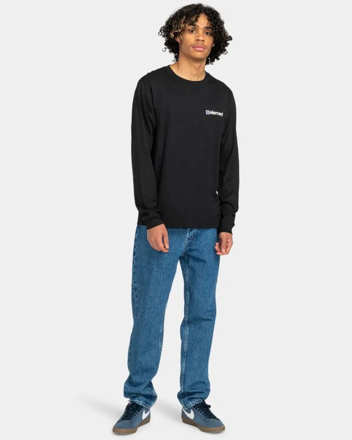Men Element TShirts Joint 20 Long Sleeve TShirt Flint Black