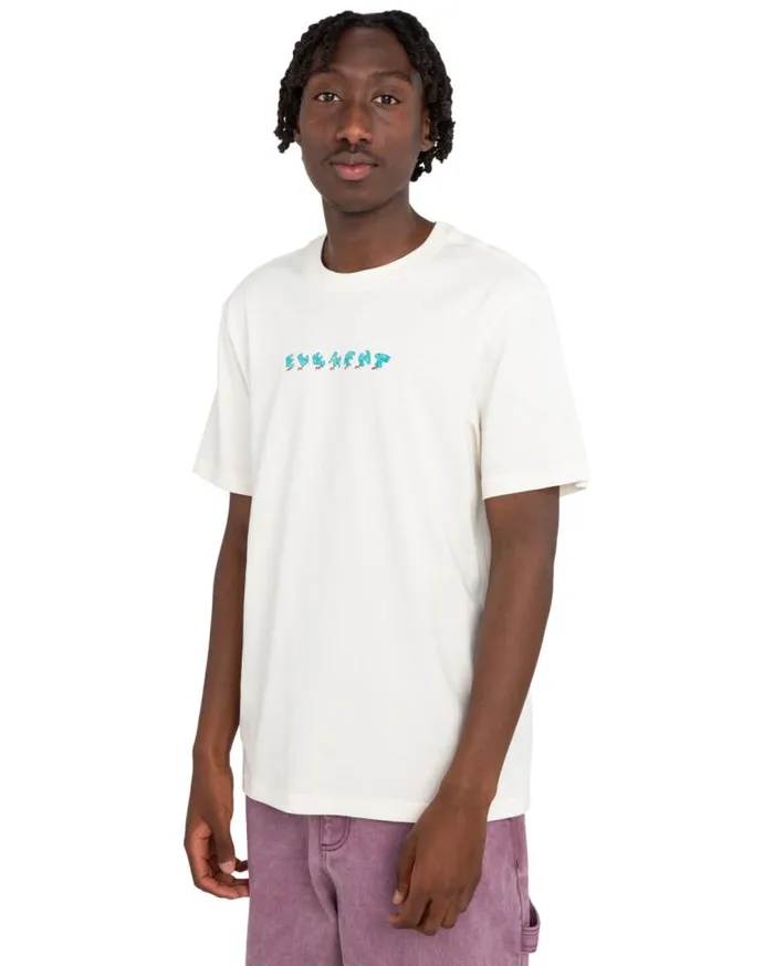 Men Element TShirts Marching Ants Short Sleeve TShirt Egret