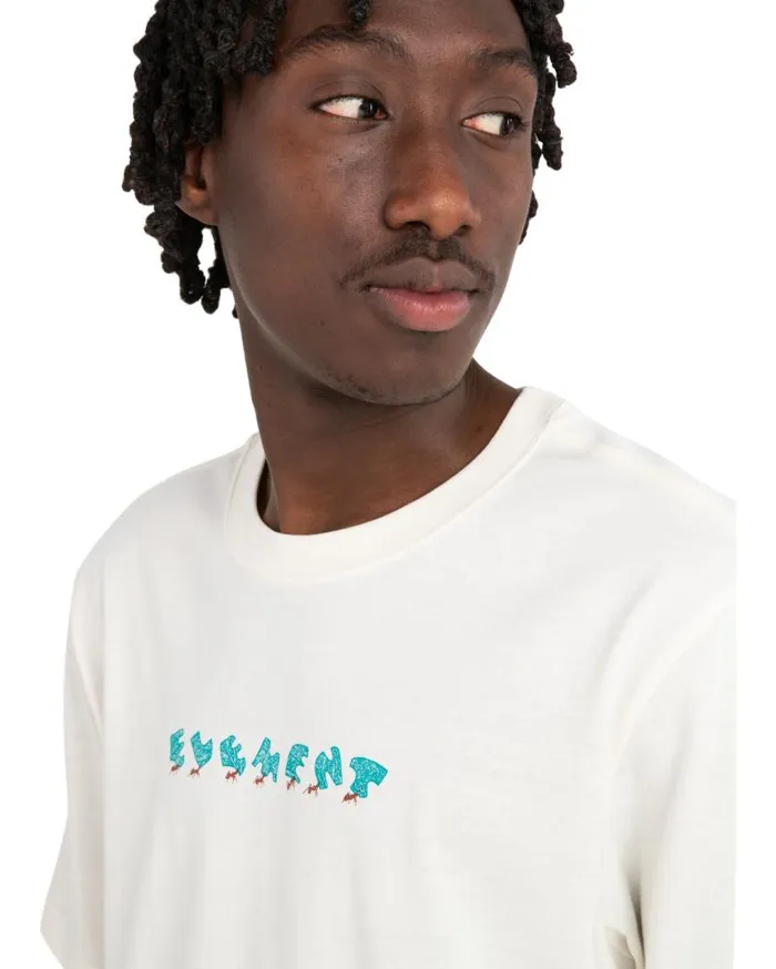 Men Element TShirts Marching Ants Short Sleeve TShirt Egret