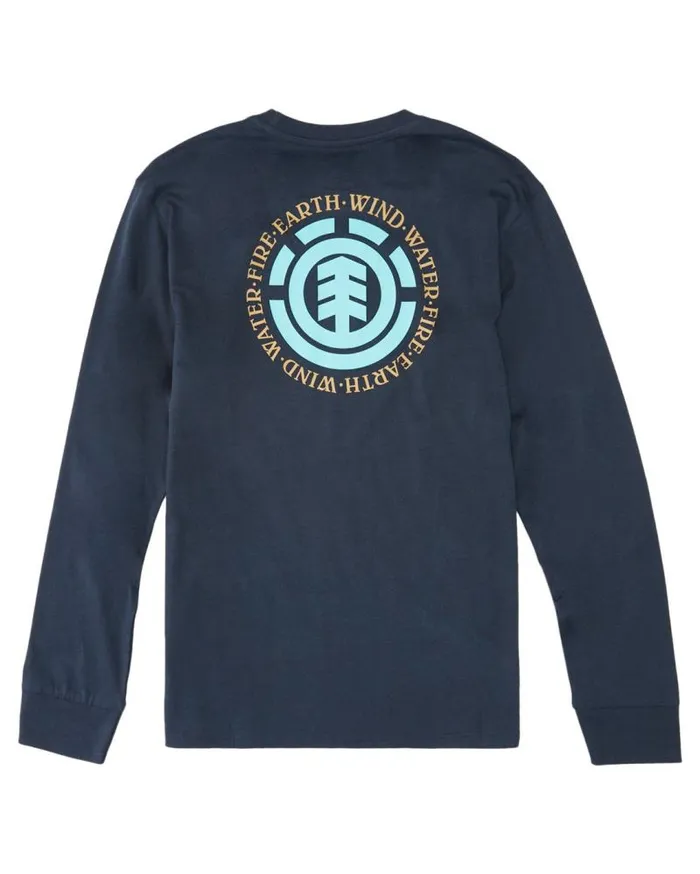 Men Element TShirts Seal Long Sleeve TShirt Eclipse Navy