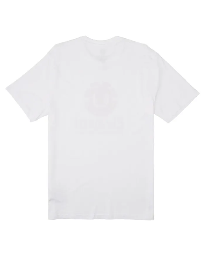 Men Element TShirts Vertical Short Sleeve TShirt Optic White