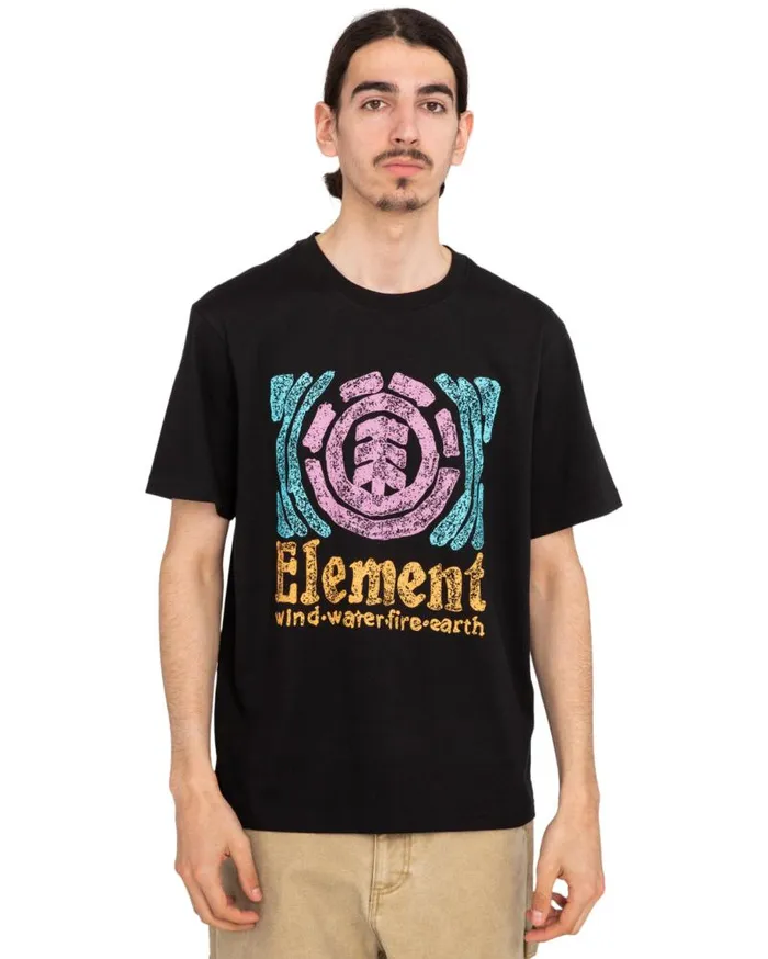 Men Element TShirts Volley Short Sleeve TShirt Flint Black