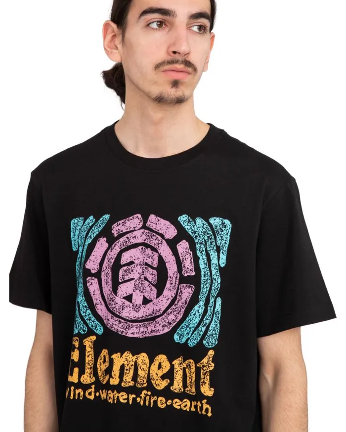Men Element TShirts Volley Short Sleeve TShirt Flint Black