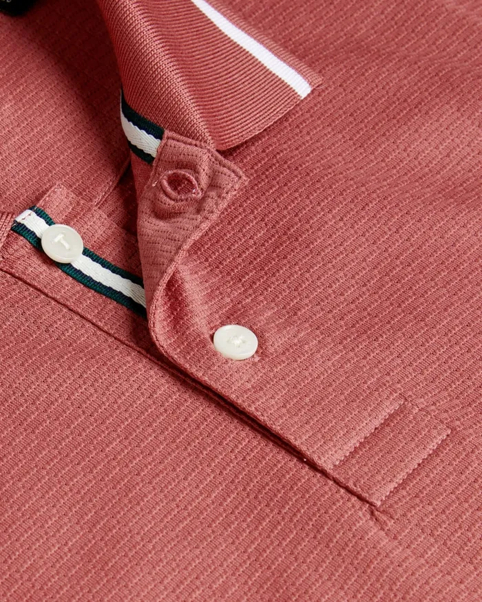 Men ERWEN 8211 Regular Fit Textured Polo Shirt Medium Pink Ted Baker Polo Shirts Men ERWEN 8211 Regular Fit Textured Polo Shirt Medium Pink Ted Baker Polo Shirts
