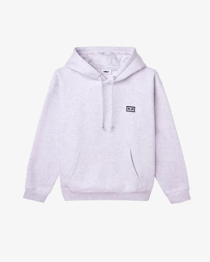 Men EST WORKS EYES PULLOVER Ash Grey OBEY Clothing SWEATSHIRTS