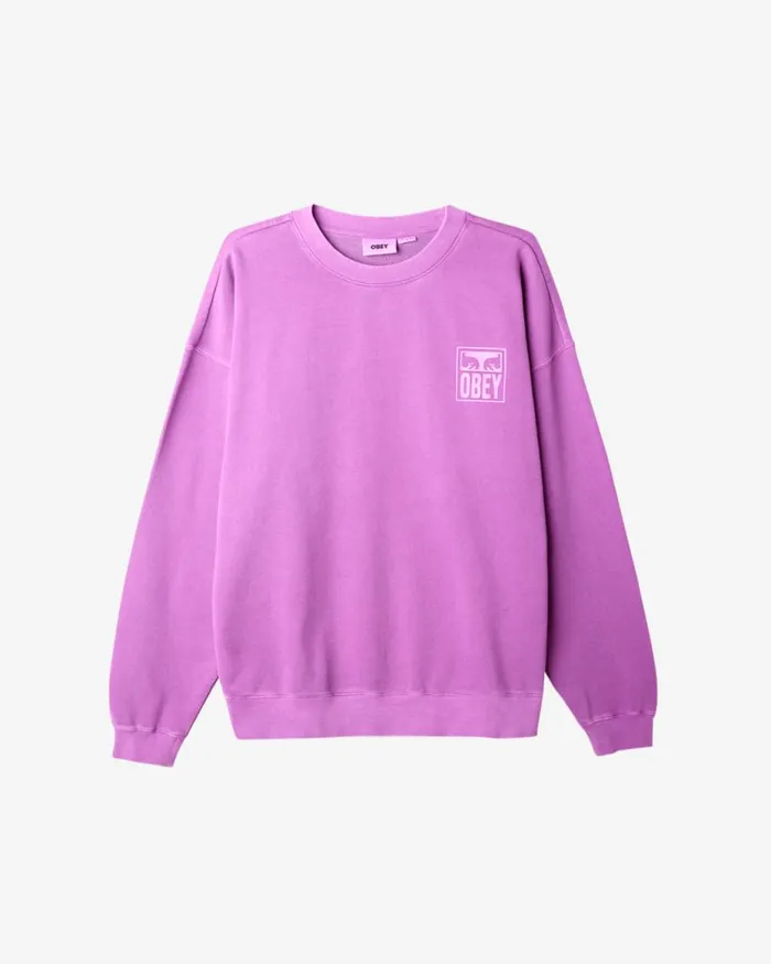 Men EYES ICON EXTRAHEAVY CREWNECK Pigment Pirate Black OBEY Clothing SWEATSHIRTS Men EYES ICON EXTRAHEAVY CREWNECK Pigment Pirate Black OBEY Clothing SWEATSHIRTS