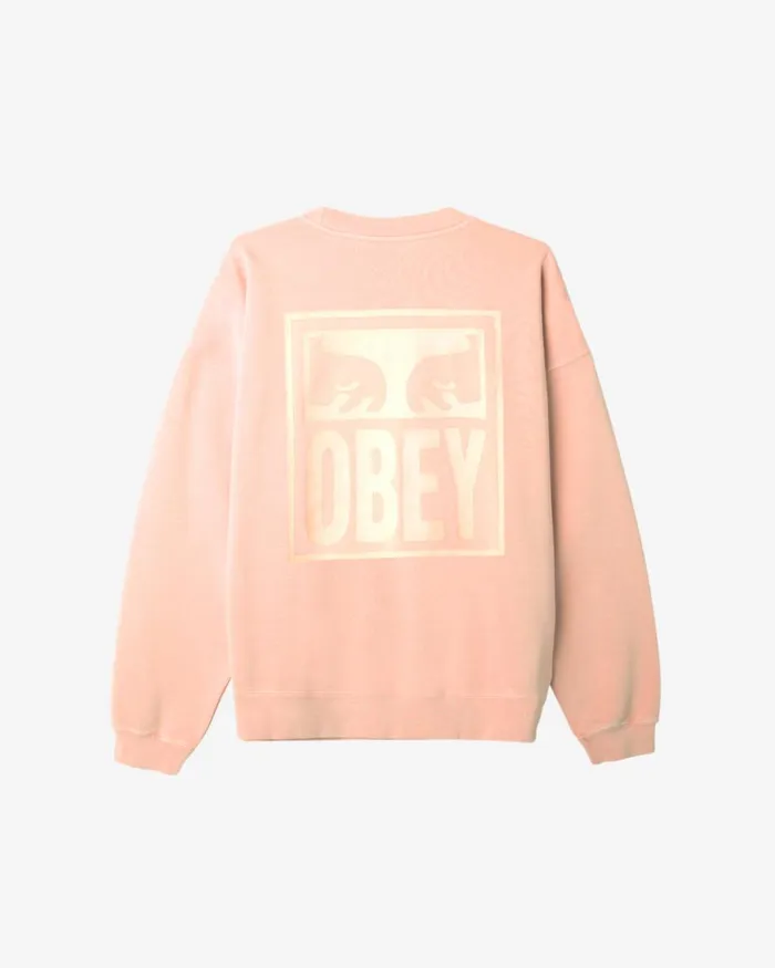 Men EYES ICON EXTRAHEAVY CREWNECK Pigment Pirate Black OBEY Clothing SWEATSHIRTS Men EYES ICON EXTRAHEAVY CREWNECK Pigment Pirate Black OBEY Clothing SWEATSHIRTS
