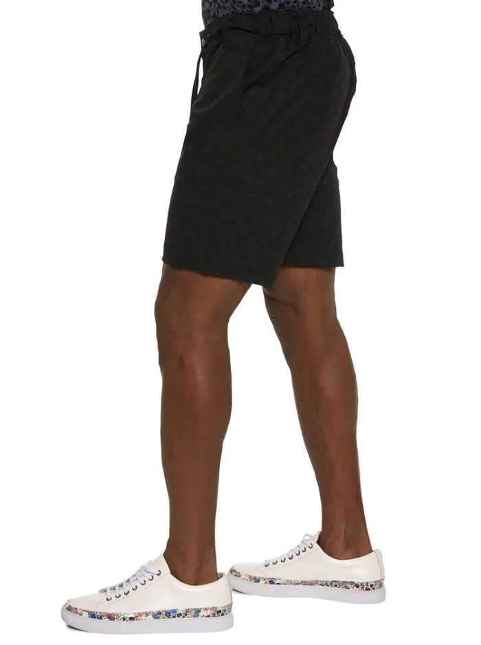 Men FLORAL TIGER BEACH TO BAR SHORT Black Robert Graham Shorts and Swim