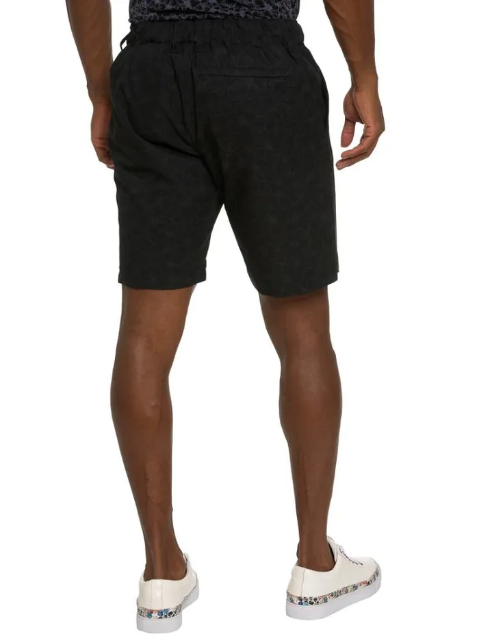 Men FLORAL TIGER BEACH TO BAR SHORT Black Robert Graham Shorts and Swim