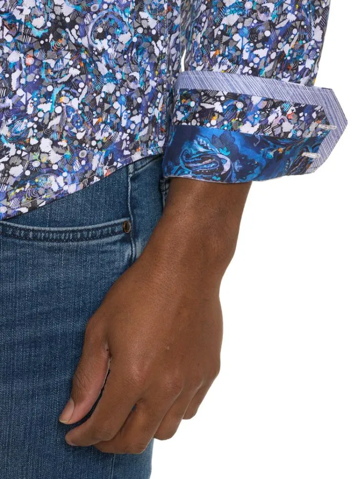 Men FONDO LONG SLEEVE BUTTON DOWN SHIRT Multi Robert Graham Button Down Shirts