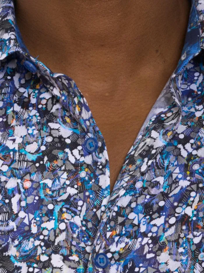Men FONDO LONG SLEEVE BUTTON DOWN SHIRT Multi Robert Graham Button Down Shirts