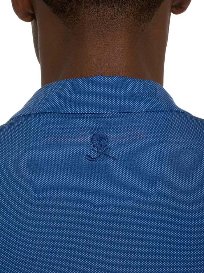 Men HYDE PERFORMANCE POLO Blue Robert Graham Polos and TShirts