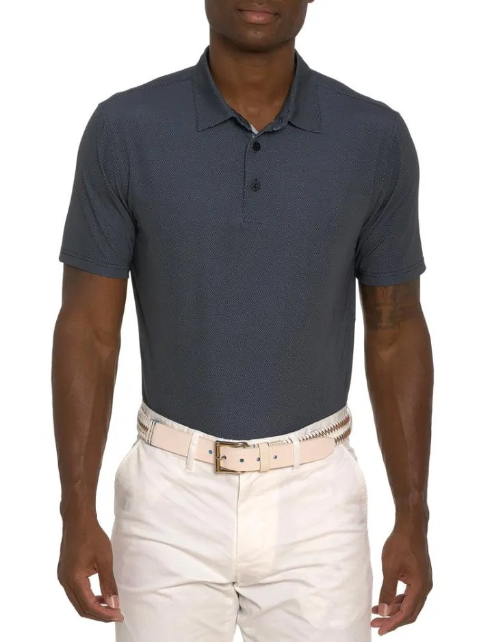 Men HYDE PERFORMANCE POLO Blue Robert Graham Polos and TShirts