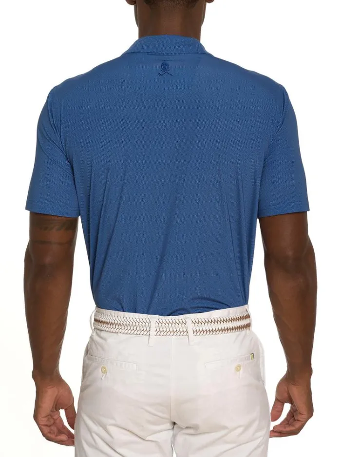 Men HYDE PERFORMANCE POLO Blue Robert Graham Polos and TShirts