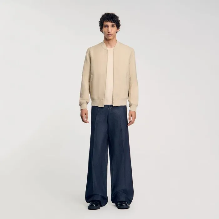 Men Jackets SANDRO Zipup Jacket Ficelle