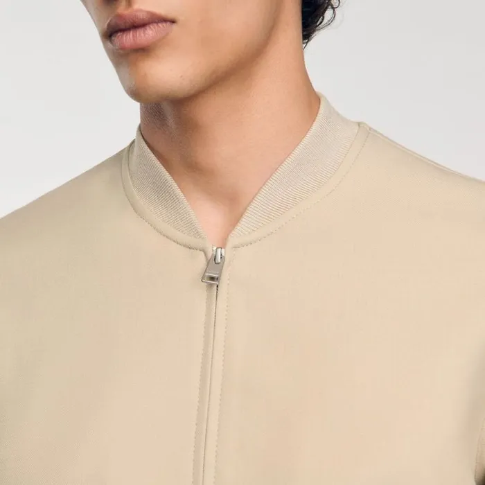 Men Jackets SANDRO Zipup Jacket Ficelle