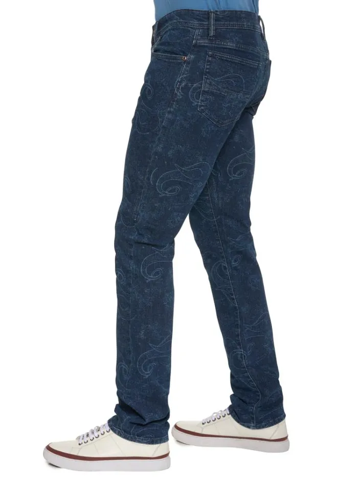 Men JASON DENIM PANT Dark Indigo Robert Graham Jeans and Pants
