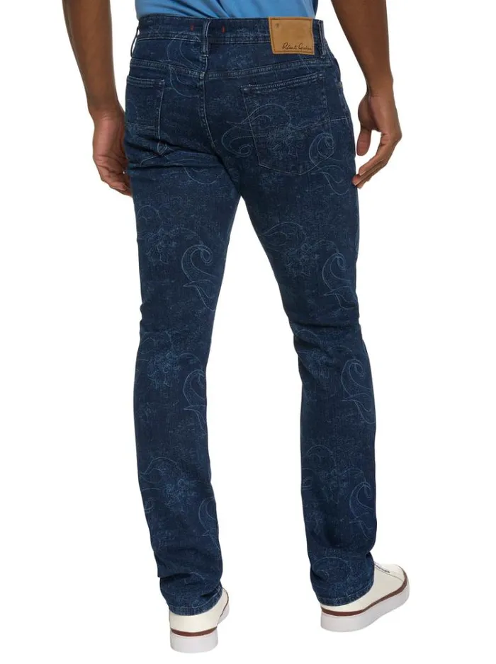 Men JASON DENIM PANT Dark Indigo Robert Graham Jeans and Pants
