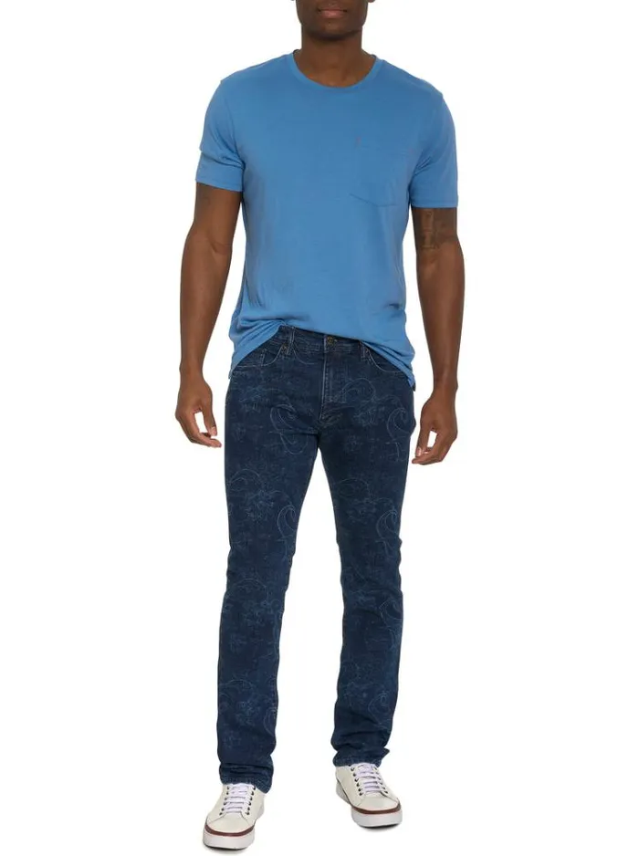Men JASON DENIM PANT Dark Indigo Robert Graham Jeans and Pants