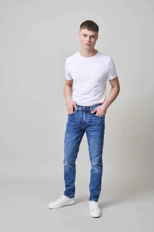 Men Jeans Blend Multiflex Jet Jeans Denim Middle Blue